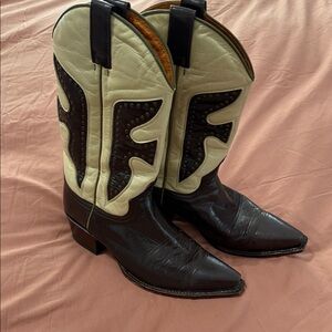 Frye Leather Cowboy Boots - 90’s vintage daisy duke boots